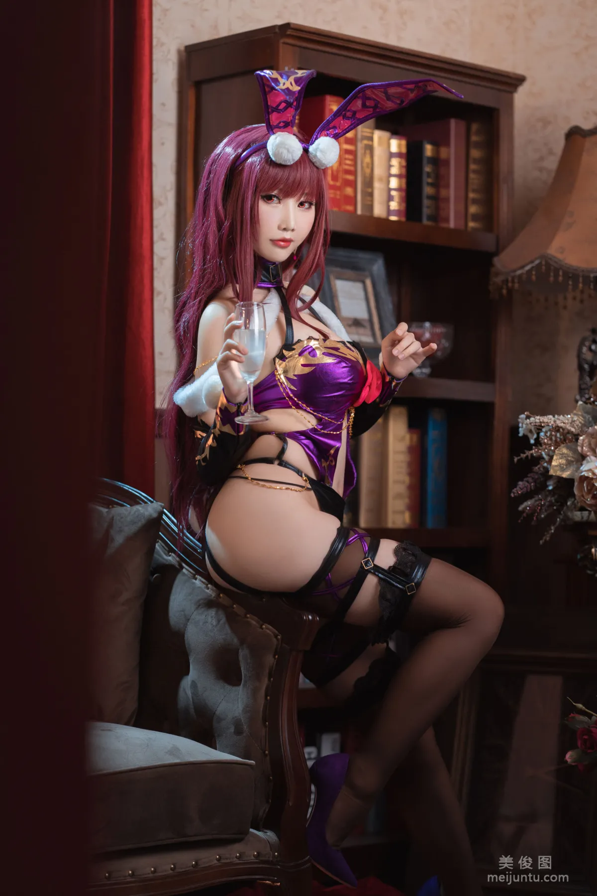 Cute Popular Coser Mianbing Xianer - Scathach Bunny Girl photo 13
