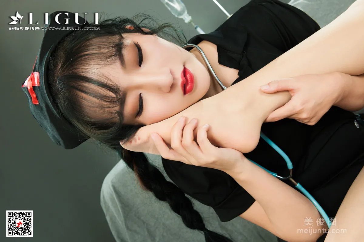 [丽柜Ligui]  汐汐&天天 《双生花-超级护理》 丝足写真19