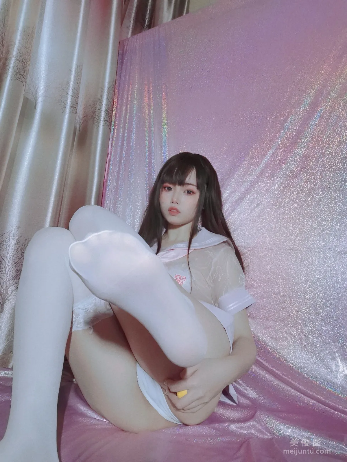 [COS Perk] Qiyue Miaozi - Pink Sailor Uniform photo 8