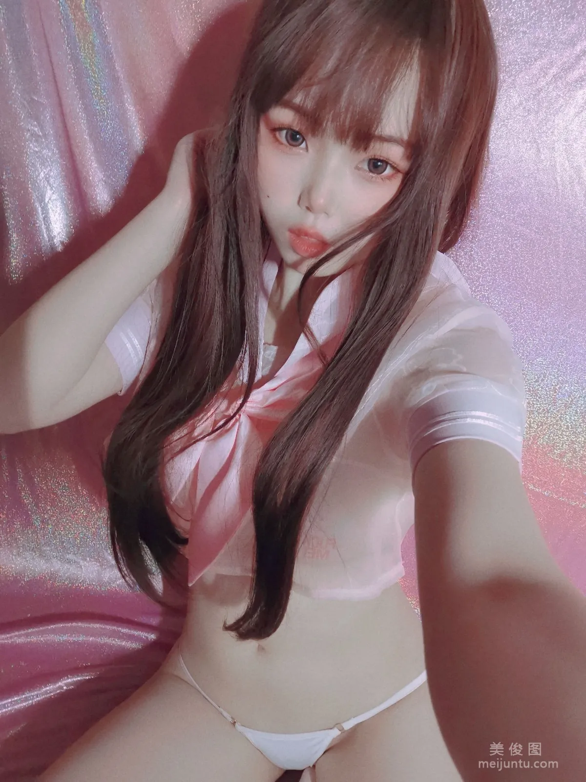 [COS Perk] Qiyue Miaozi - Pink Sailor Uniform photo 20