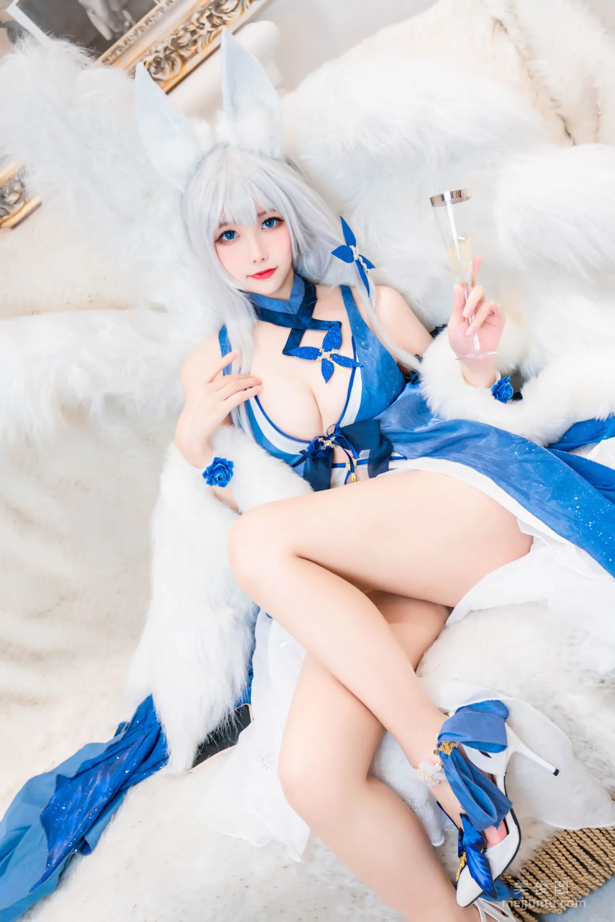 [Cosplay] Weibo Girl Momoko Kuikui, Shinano Dress photo 24