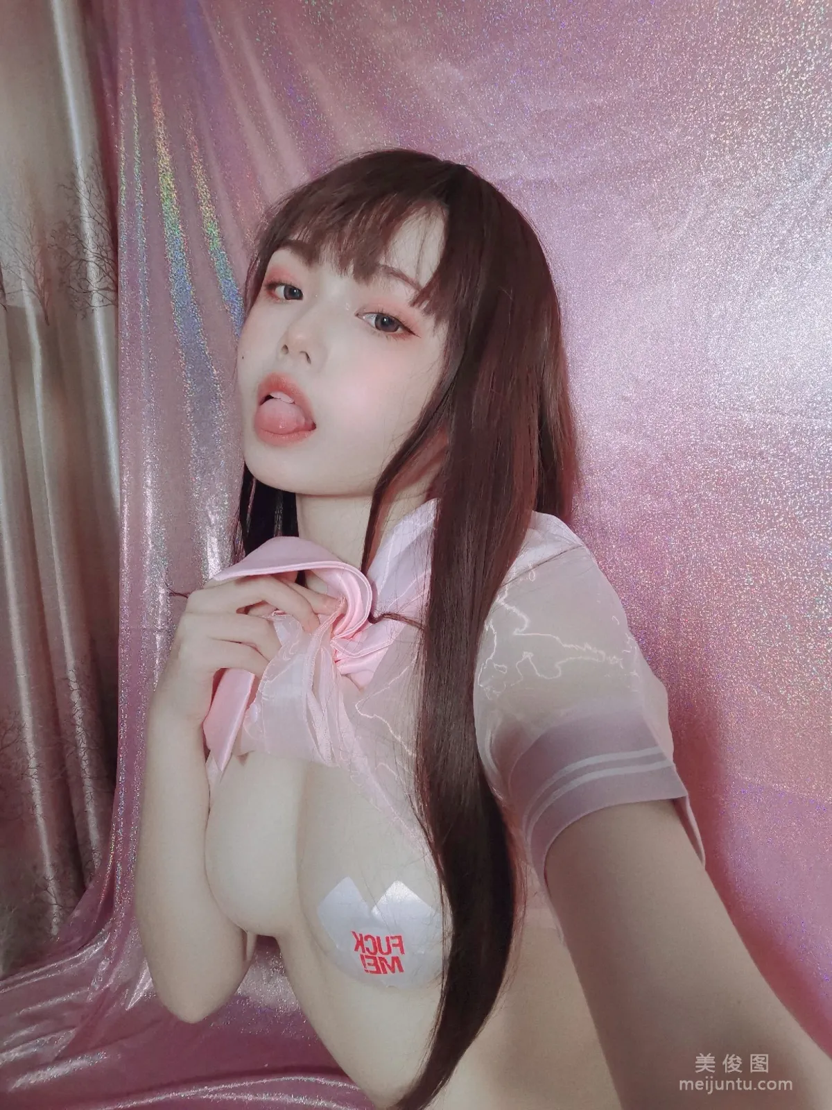 [COS Perk] Qiyue Miaozi - Pink Sailor Uniform photo 3