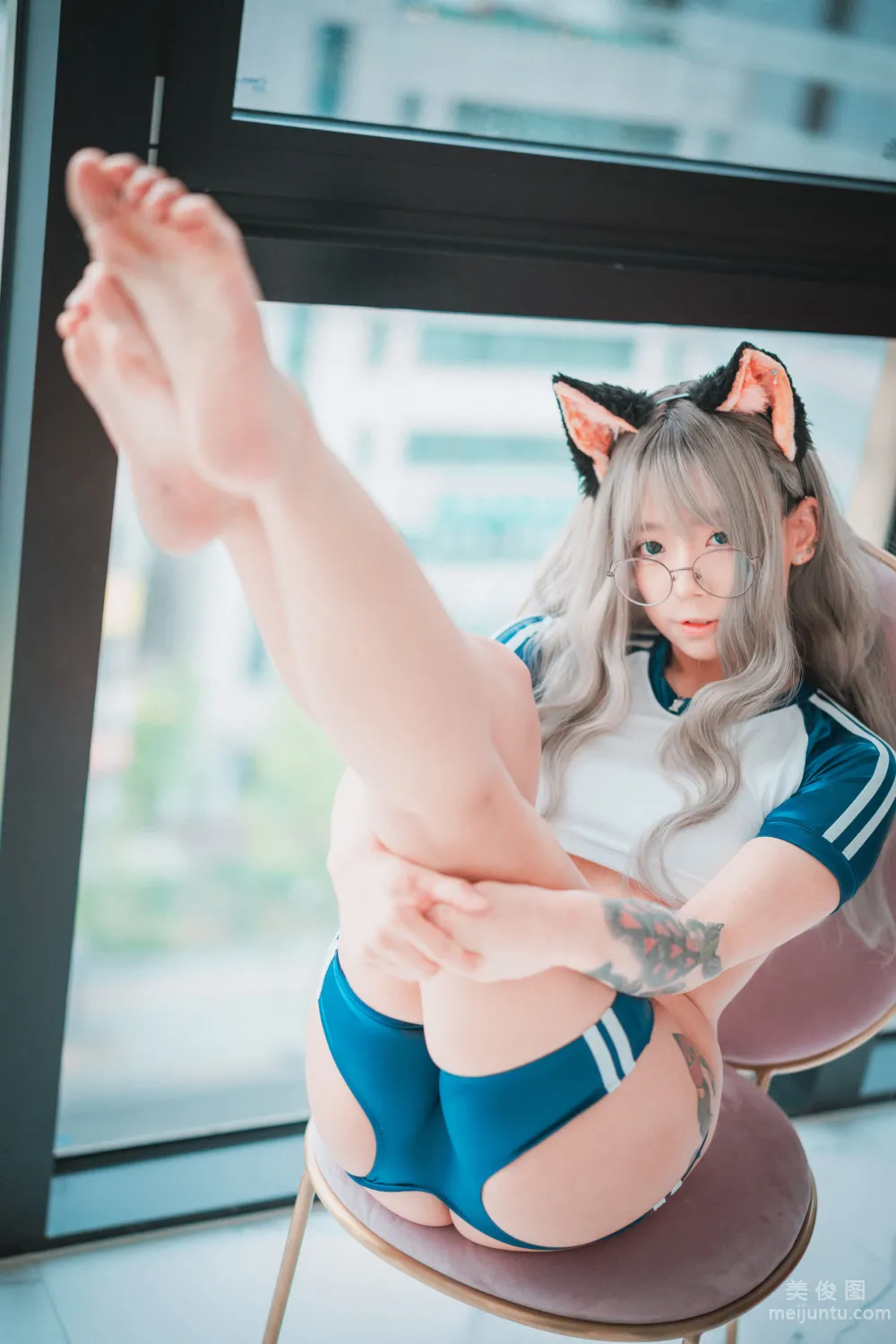 [DJAWA] Maruemon - Caution Girl x Athletic Girl Photo Set photo 53