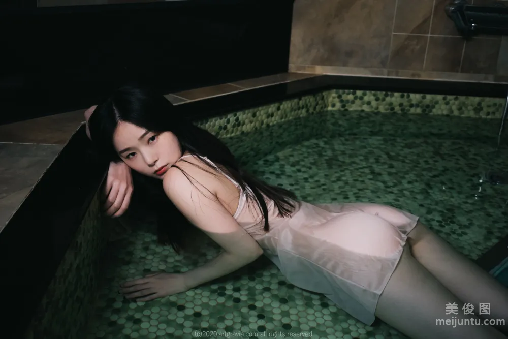 [ARTGRAVIA] VOL.159 PIA - Sexy Black Stockings + Wet Photo Shoot photo 31