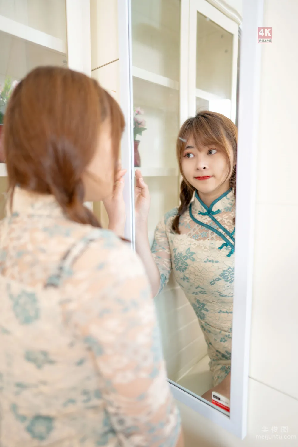[丽柜Ligui] Model 奈奈 《民国风旗袍小短发》  写真套图23