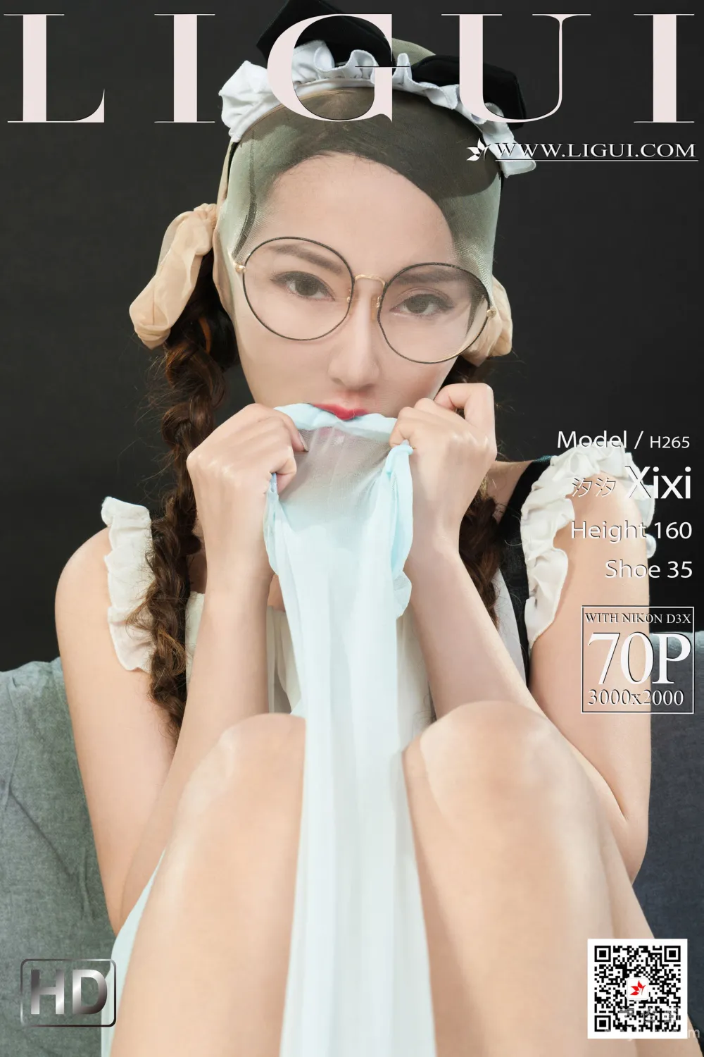 [丽柜Ligui] Model 汐汐  《颜丝香吻》 写真套图1
