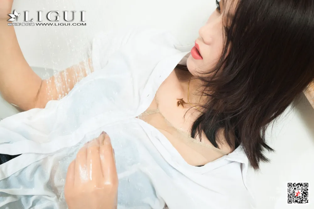 [丽柜Ligui] 网络丽人 Model 敏儿 《香浴名莲》  写真套图47