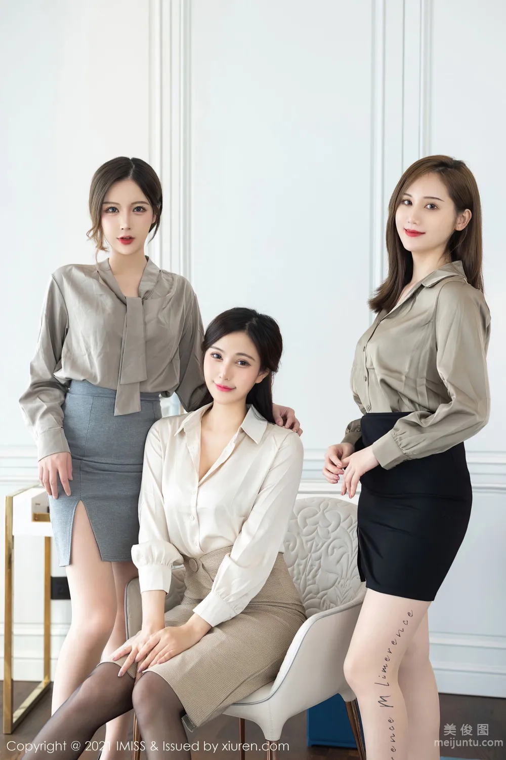 [爱蜜社IMiss] Vol.611 Lavinia肉肉&SISY思&LindaLinda - 典雅都市OL短裙2