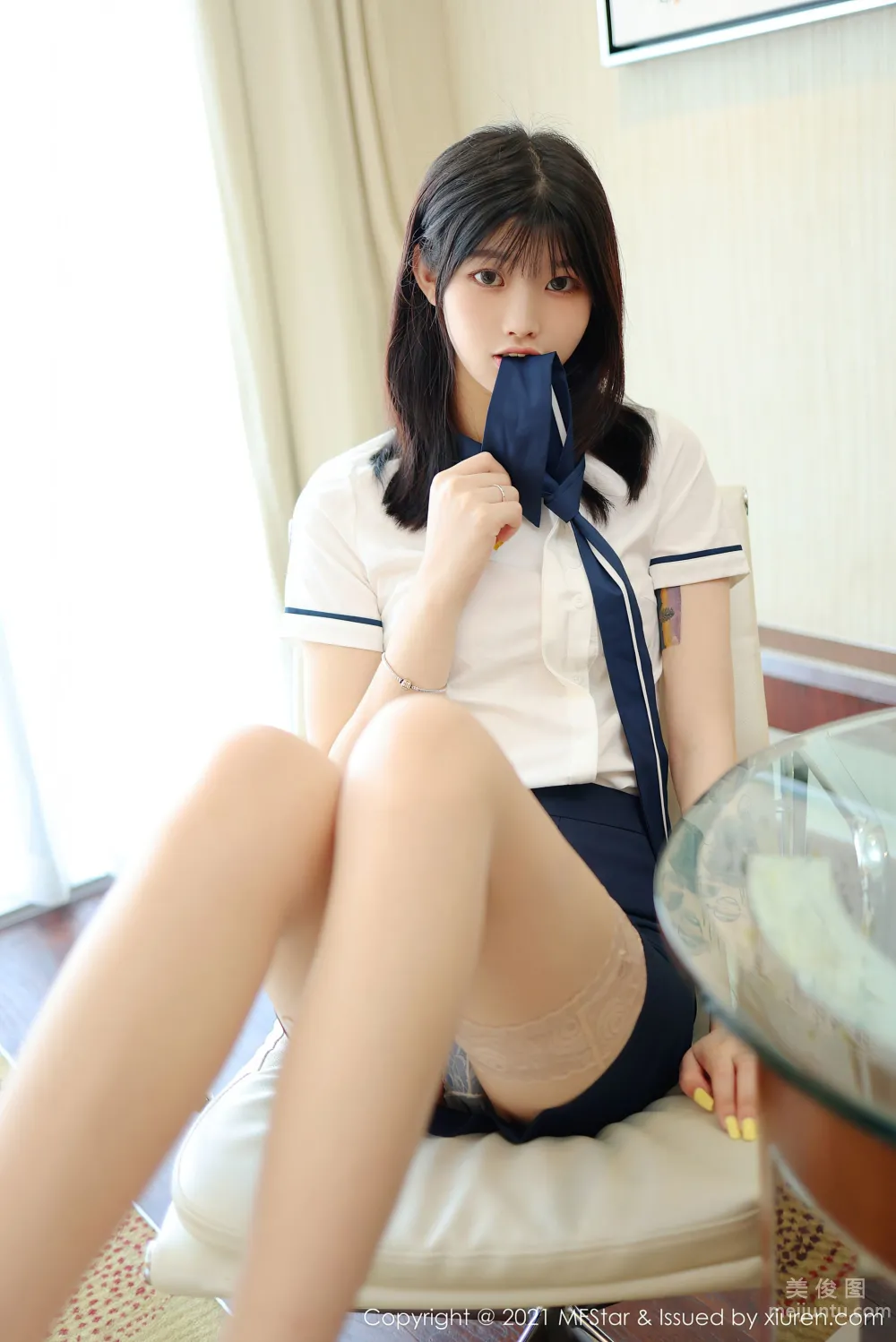 [MFStar] Vol.516 77qiqi, Campus Style School Uniform Series photo 22