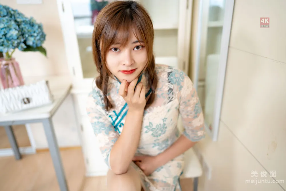 [丽柜Ligui] Model 奈奈 《民国风旗袍小短发》  写真套图59