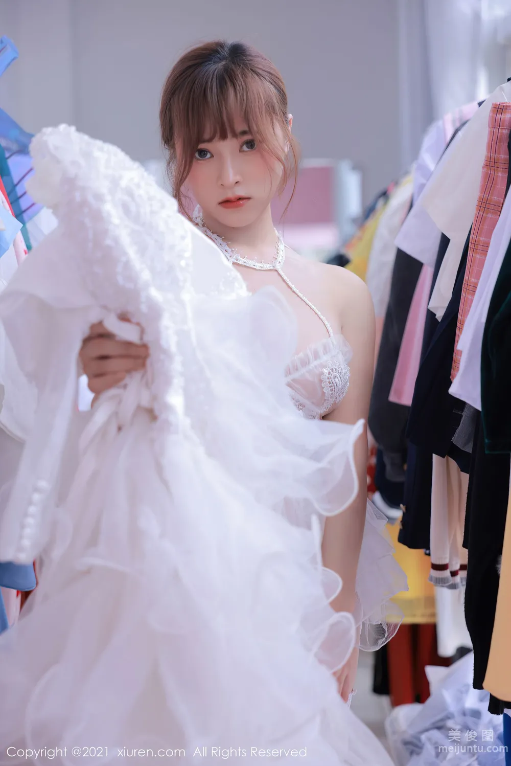 [秀人XIUREN] No.3671 奈沐子 - 唯美動人的白色婚紗系列 11