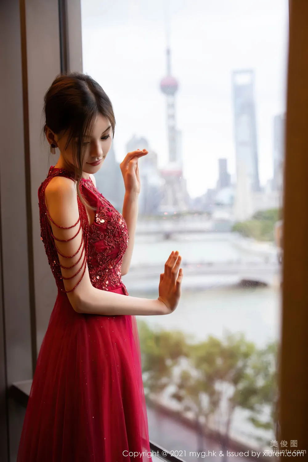 [美媛館MyGirl] Vol.560 小夕juju - 一襲精美迷人的姓感長裙 17