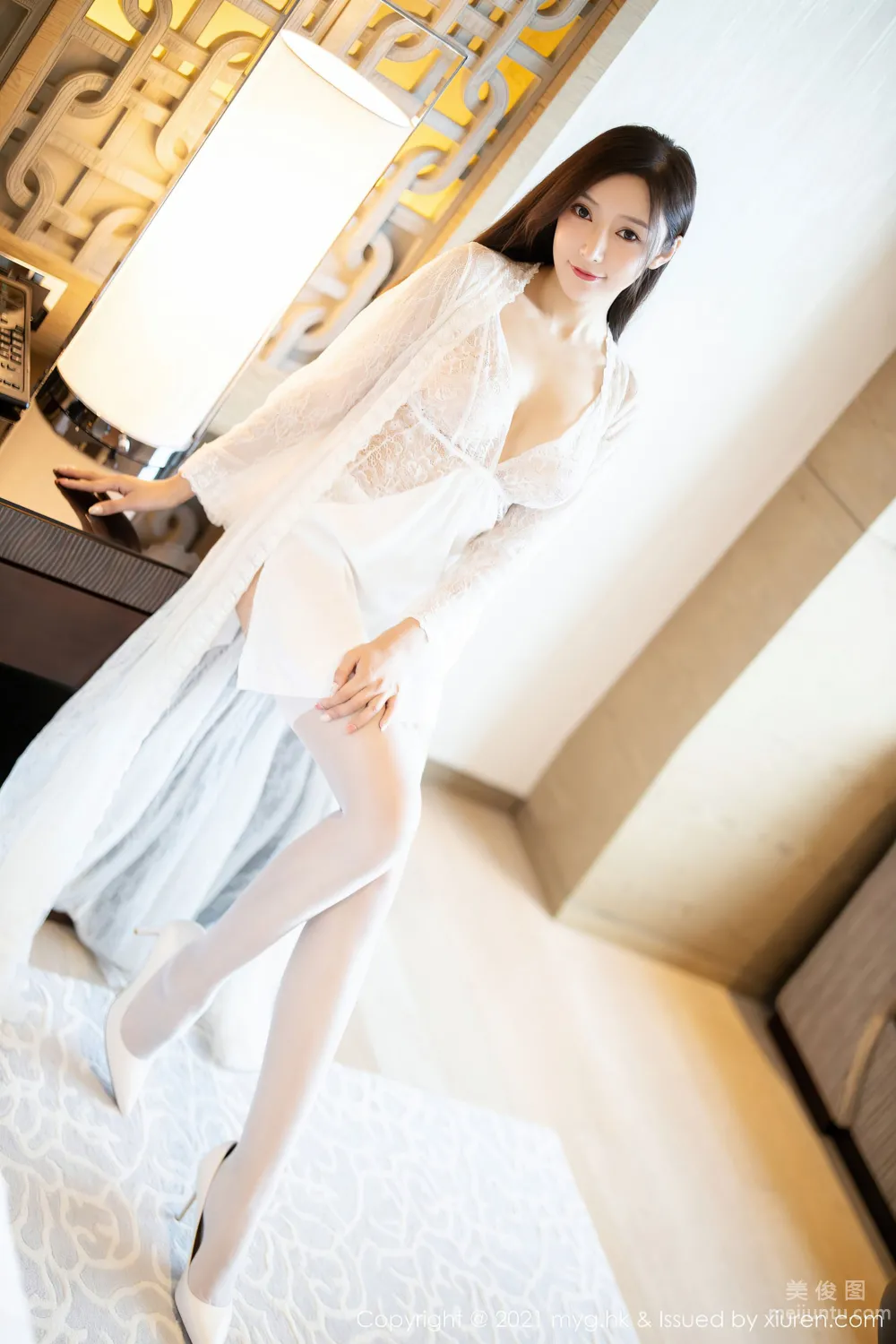 [MyGirl] Vol.564 Yanni Wang - Exquisite and Charming White Dress photo 6
