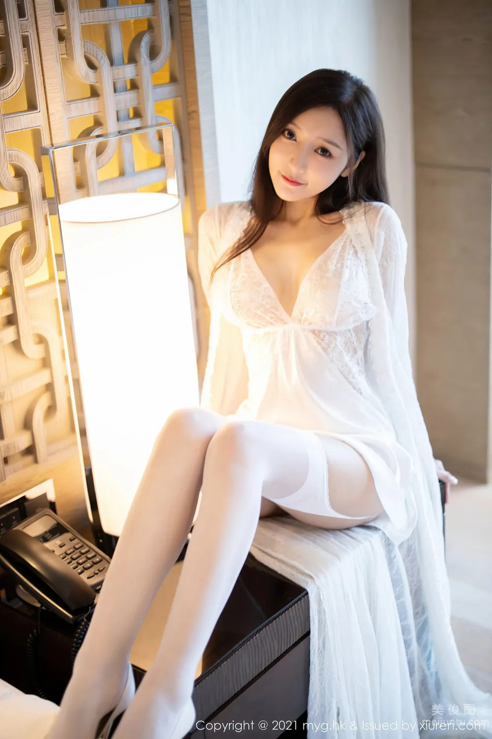 [MyGirl] Vol.564 Yanni Wang - Exquisite and Charming White Dress photo 21