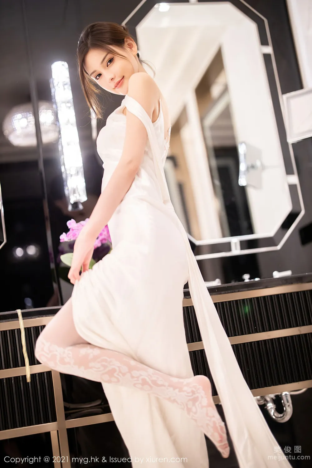 [美媛館MyGirl] Vol.552 小夕juju - 唯美動人的白色新娘 38