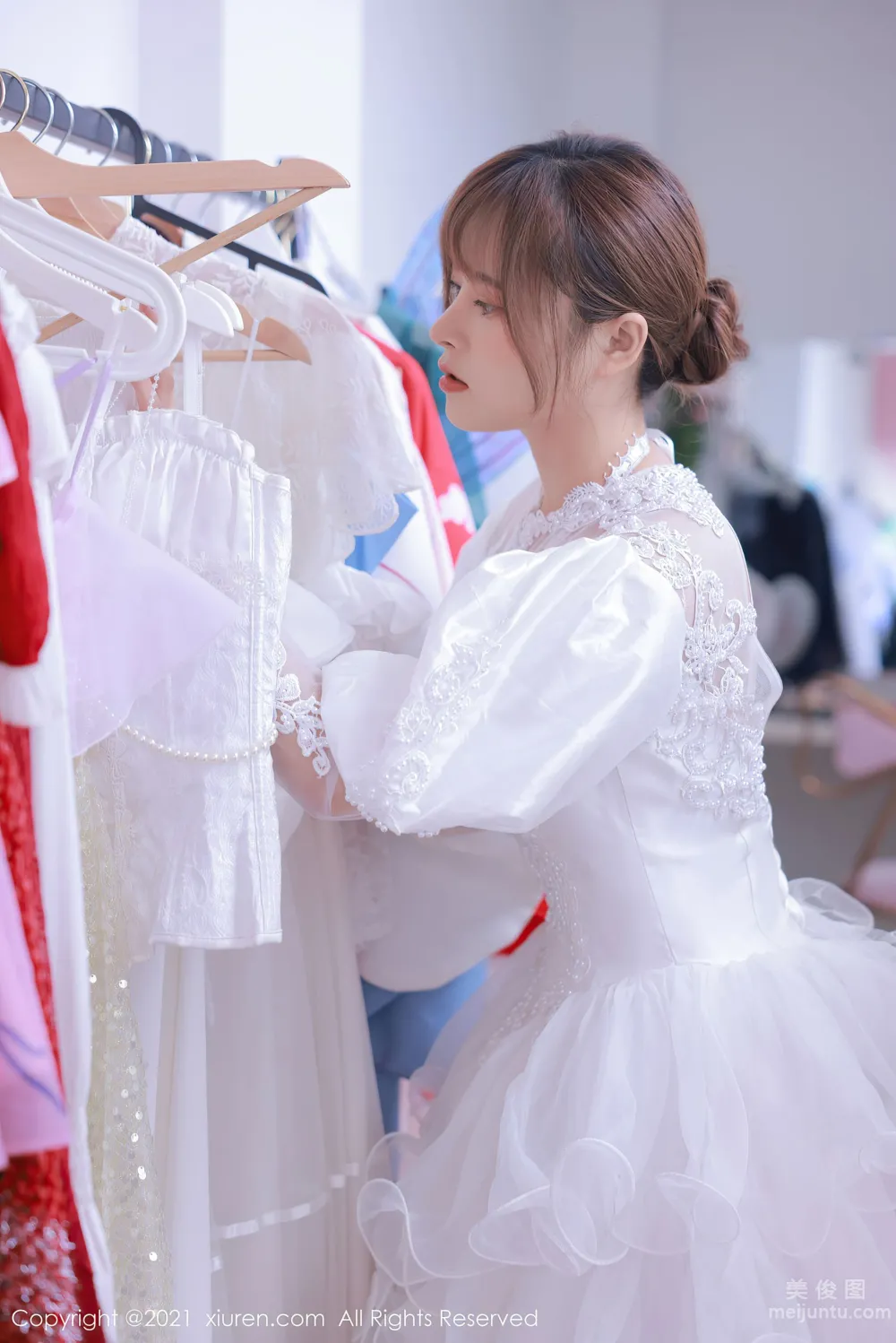 [秀人XIUREN] No.3671 奈沐子 - 唯美動人的白色婚紗系列 6