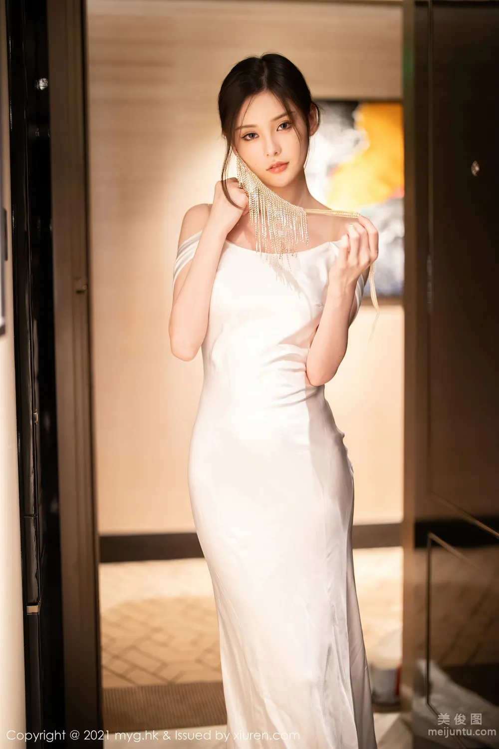 [美媛馆MyGirl] Vol.552 小夕juju - 唯美动人的白色新娘9