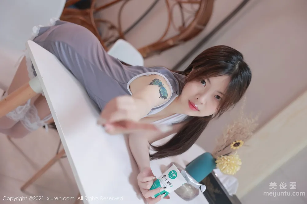 [秀人XIUREN] No.3622 明日花桃桃 - 經典溫柔可人的女仆裝系列 11