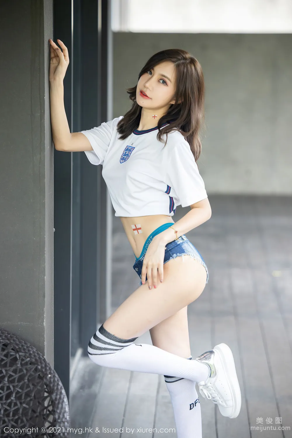 [美媛館MyGirl] Vol.553 绮裡嘉Carina - 百變的足球寶貝服飾主題系列 3