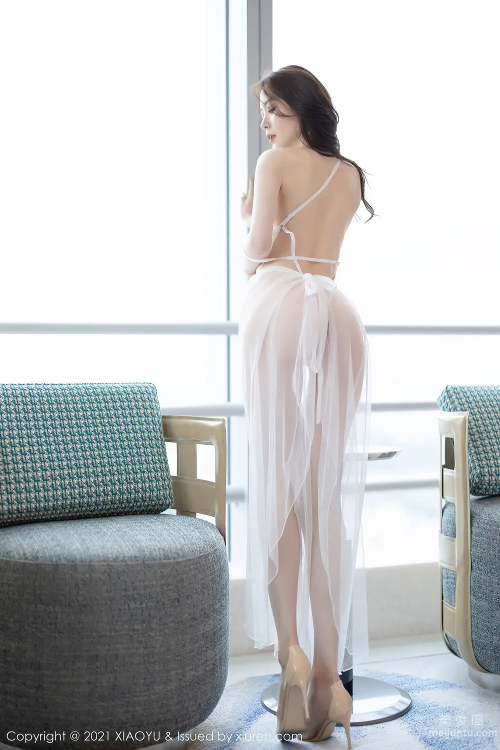 [XIAOYU] Vol.570 Meng Xinyue, Exquisite and Charming Cutout Slip Dress photo 30