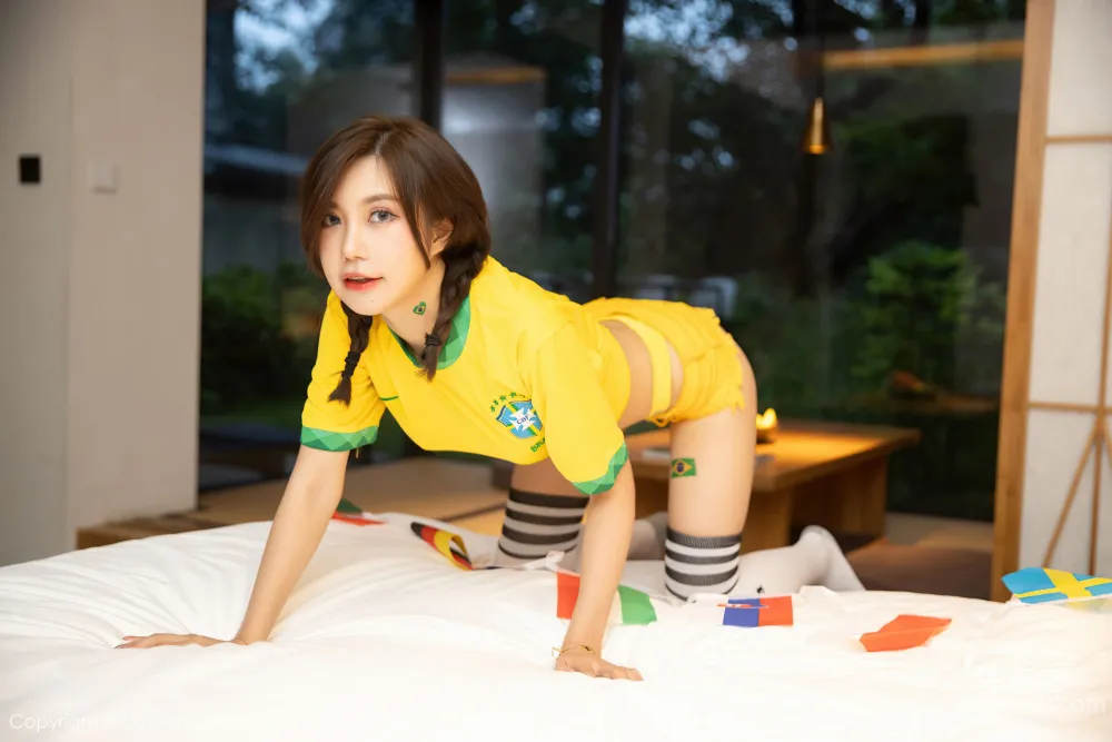 [美媛館MyGirl] Vol.553 绮裡嘉Carina - 百變的足球寶貝服飾主題系列 54