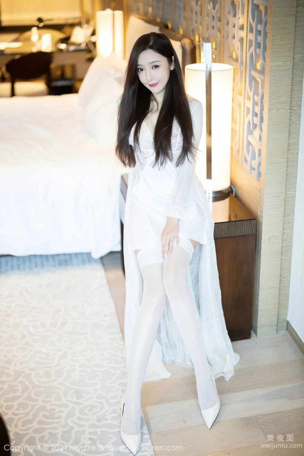 [MyGirl] Vol.564 Yanni Wang - Exquisite and Charming White Dress photo 24