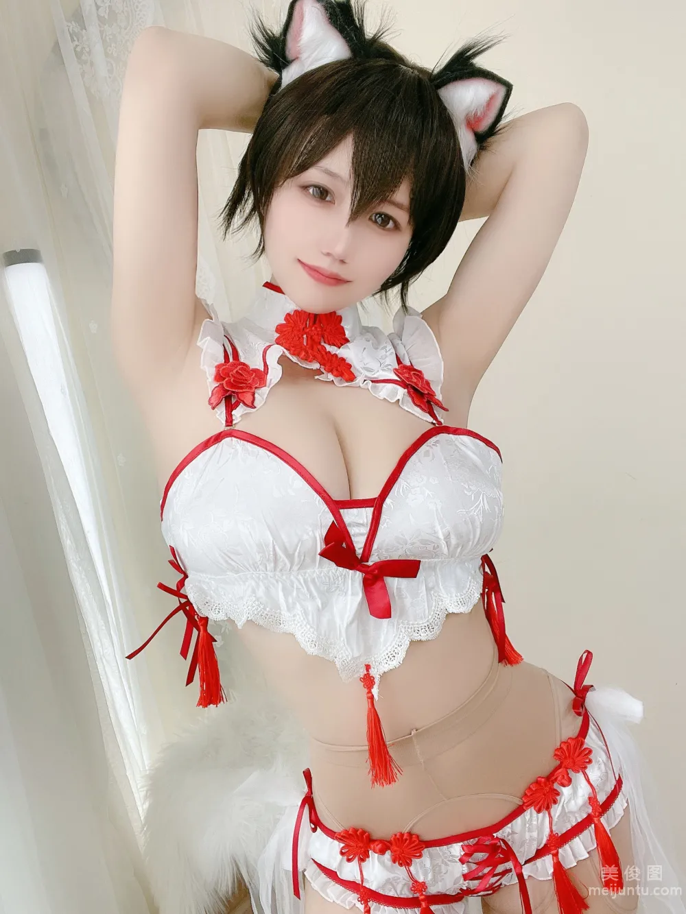 [Web Idols COSER Photos] Xiaocang Qiandai w - Cat Ears Short Hair photo 3