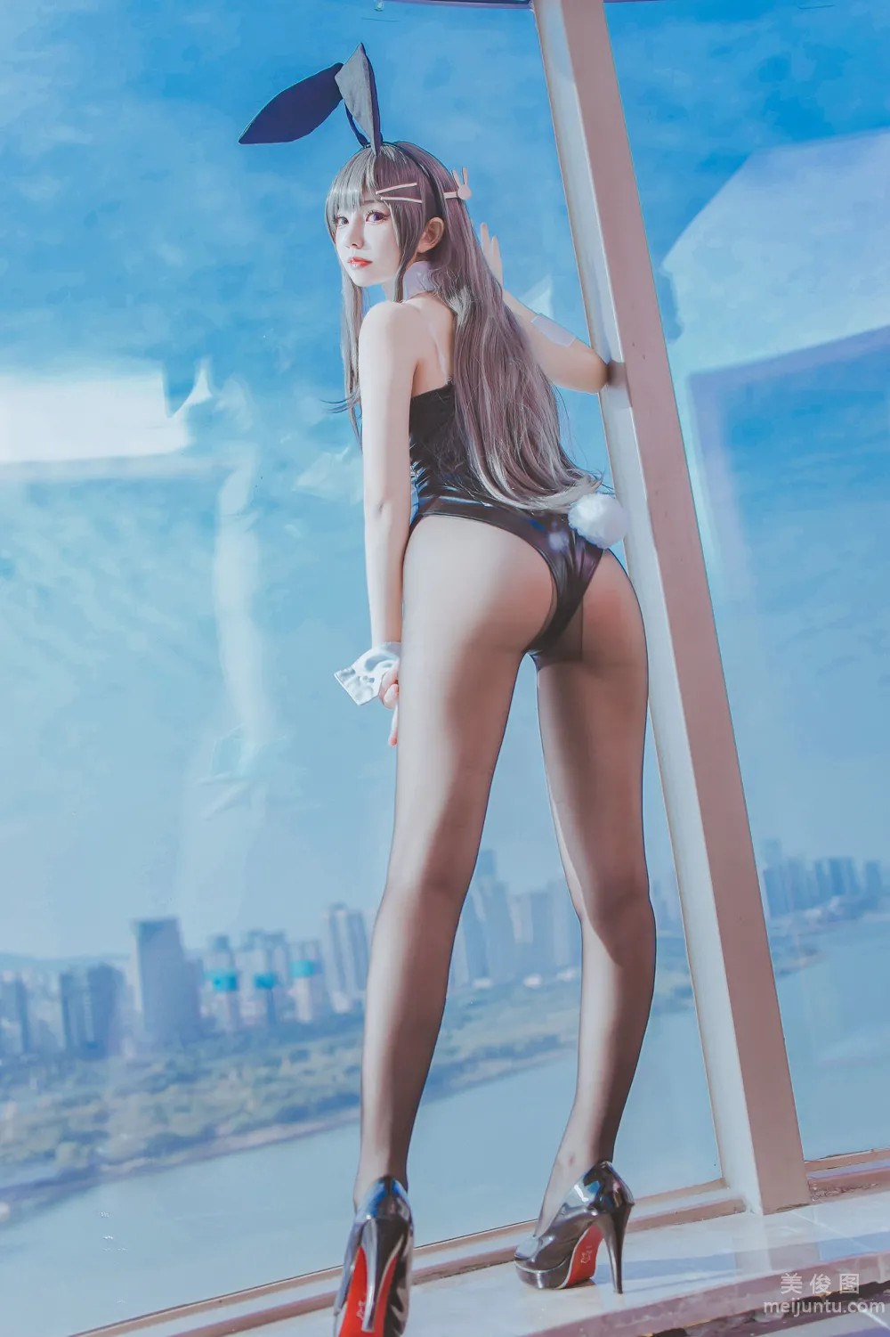 [Web Idol Coser Photos] Yiyi - Mai Bunny Girl Set photo 36