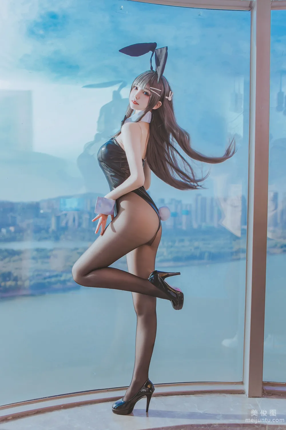 [Web Idol Coser Photos] Yiyi - Mai Bunny Girl Set photo 32