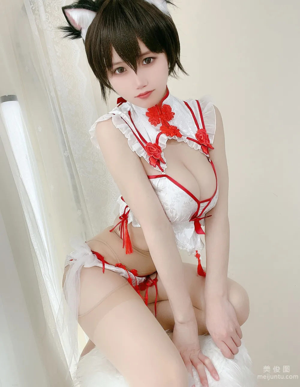 [Web Idols COSER Photos] Xiaocang Qiandai w - Cat Ears Short Hair photo 6