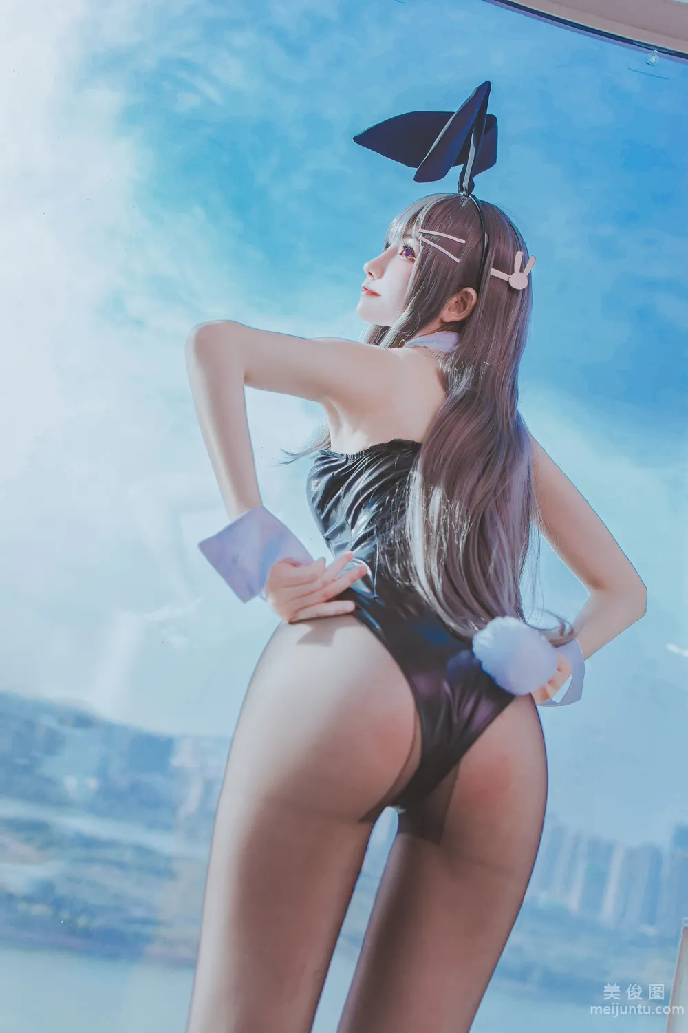 [Web Idol Coser Photos] Yiyi - Mai Bunny Girl Set photo 31
