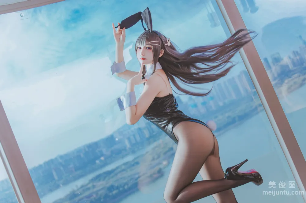 [Web Idol Coser Photos] Yiyi - Mai Bunny Girl Set photo 39