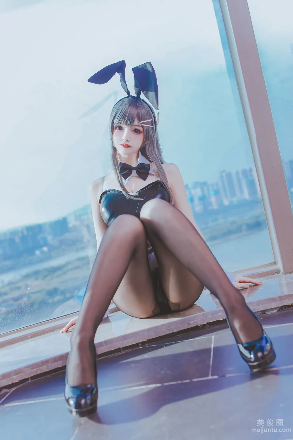 [Web Idol Coser Photos] Yiyi - Mai Bunny Girl Set photo 38