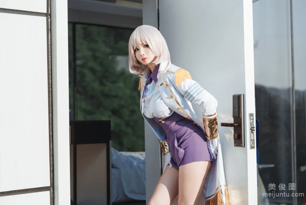 [Web Idols COSER Photos] rioko Liang Liangzi - Denkou Kio Raccoon Set photo 6