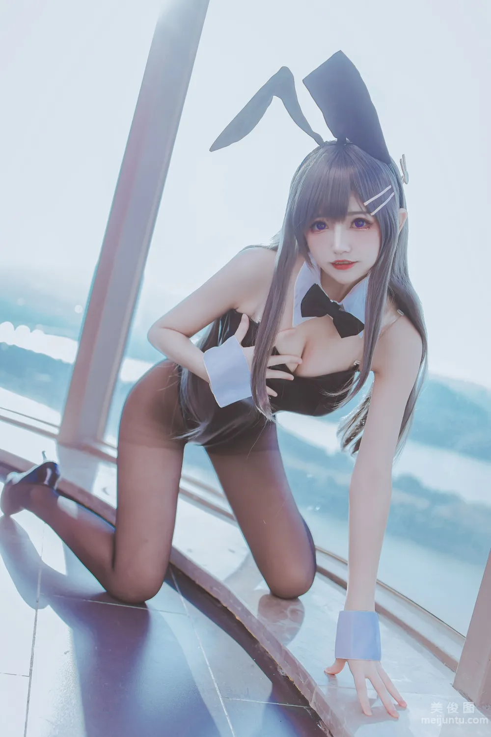 [Web Idol Coser Photos] Yiyi - Mai Bunny Girl Set photo 40