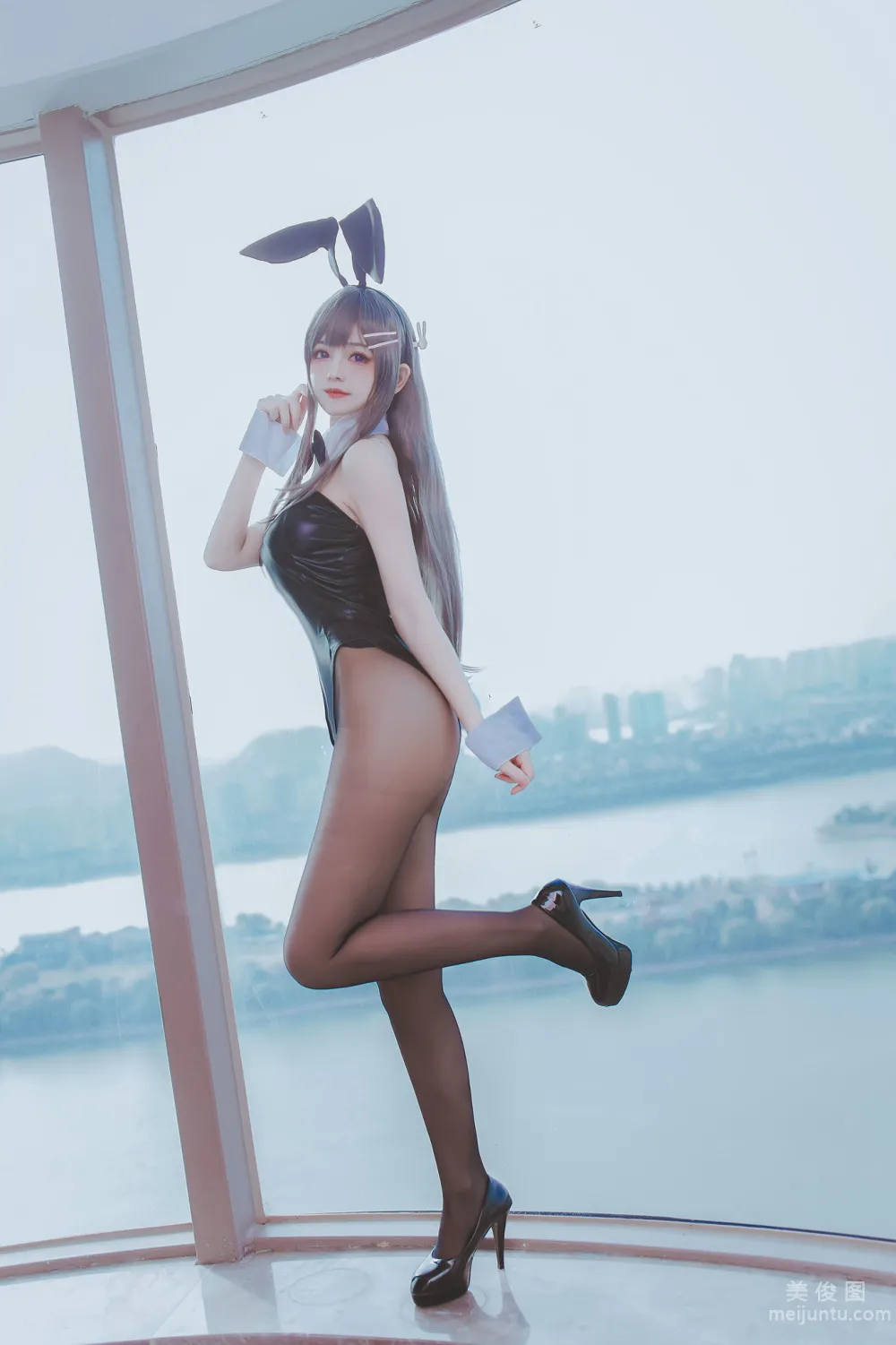 [Web Idol Coser Photos] Yiyi - Mai Bunny Girl Set photo 41