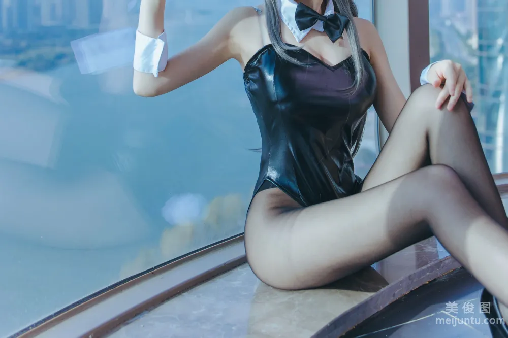 [Web Idol Coser Photos] Yiyi - Mai Bunny Girl Set photo 22