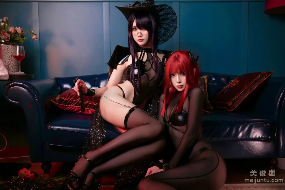 [網紅COSER寫真] 曉美媽&amp;羊大真人 - 魔女集會 8