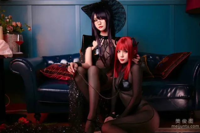 [網紅COSER寫真] 曉美媽&amp;羊大真人 - 魔女集會