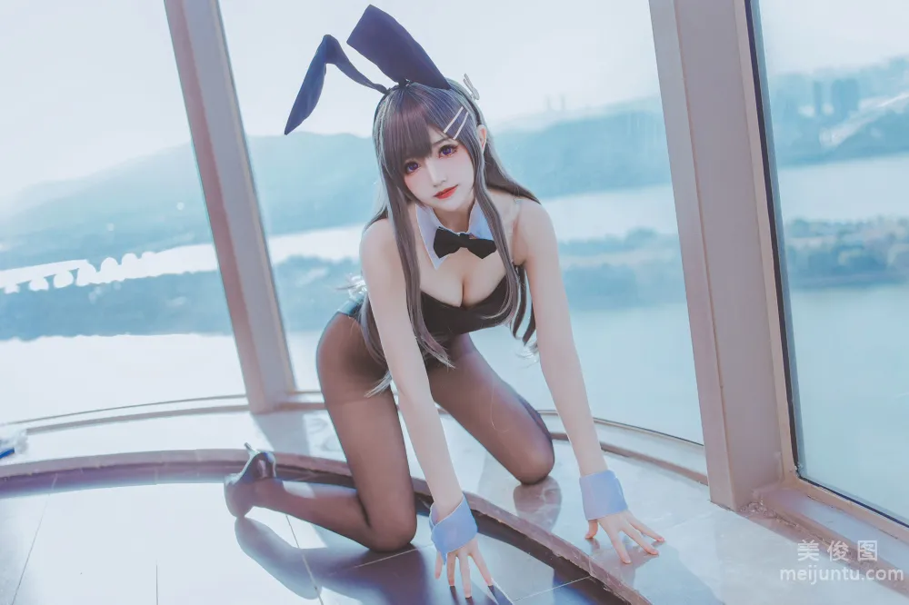 [Web Idol Coser Photos] Yiyi - Mai Bunny Girl Set photo 33