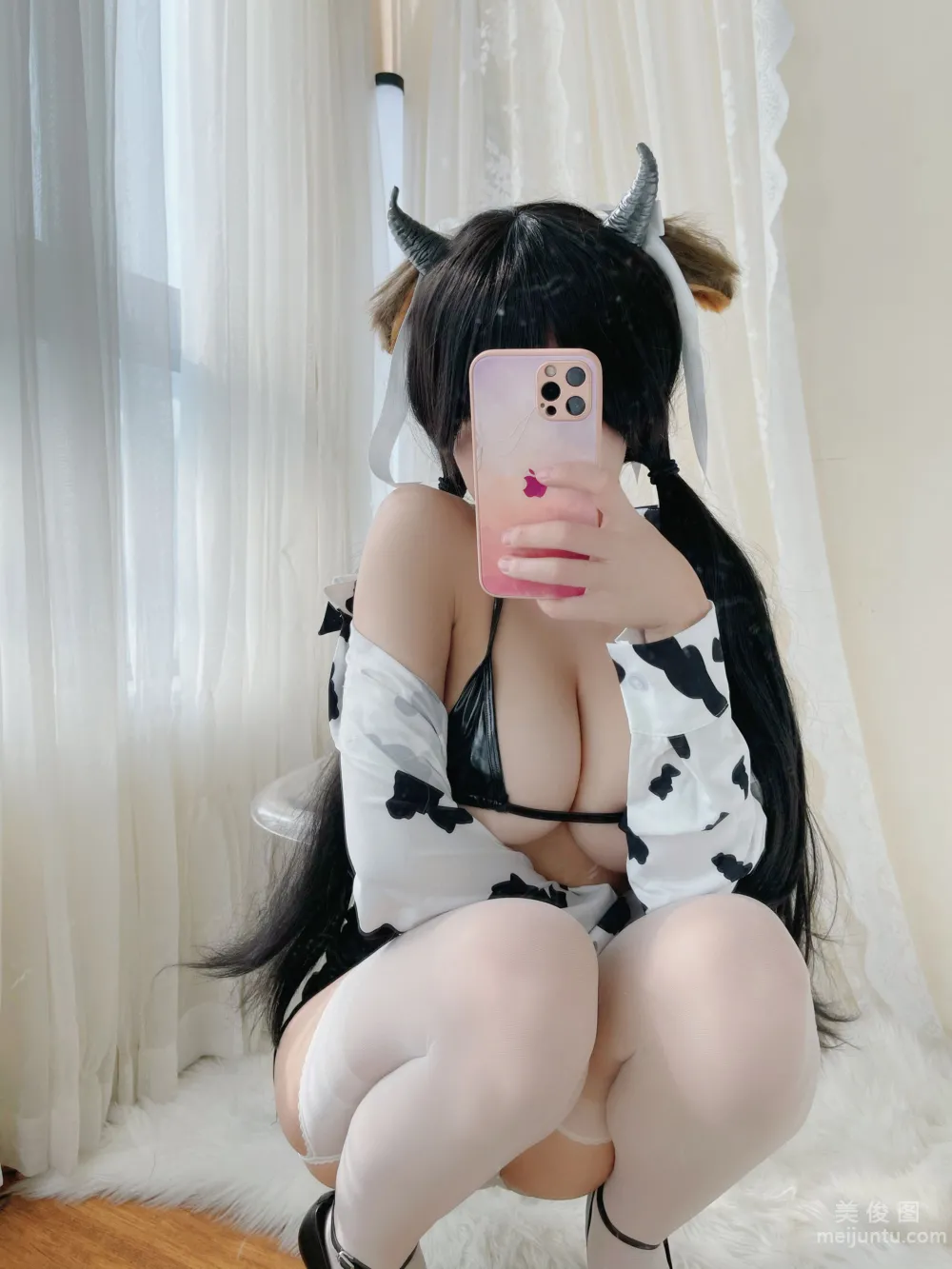 [Web Idol COSER Photos] Xiaocang Qiandai w - Cow Shirt photo 10