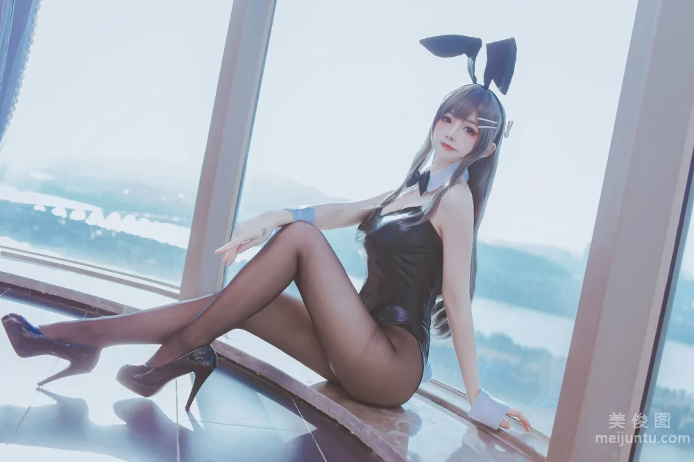 [Web Idol Coser Photos] Yiyi - Mai Bunny Girl Set photo 42