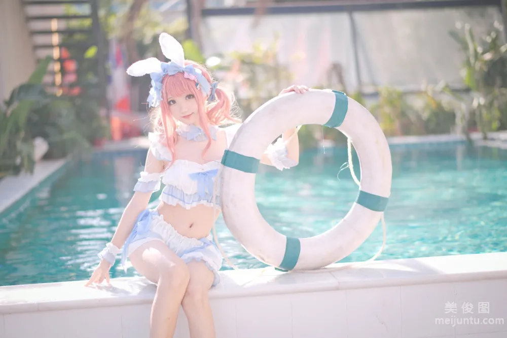 [Web Idol COSER Photos] Huaqi Hana - Summer Sweetheart Swimwear Set photo 21