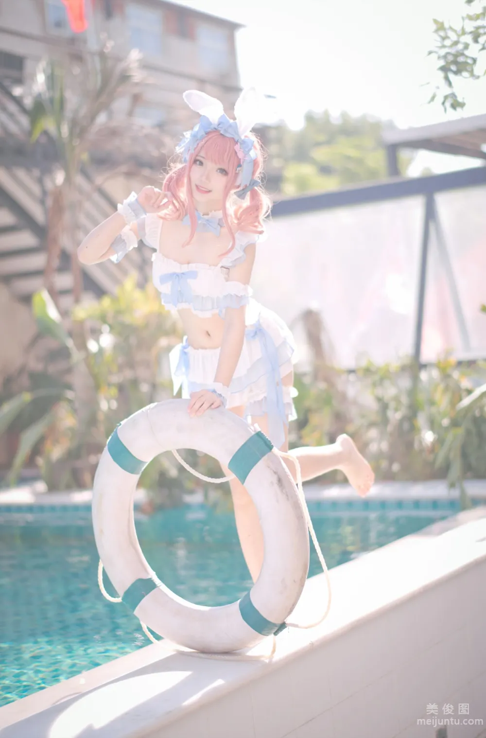 [Web Idol COSER Photos] Huaqi Hana - Summer Sweetheart Swimwear Set photo 8