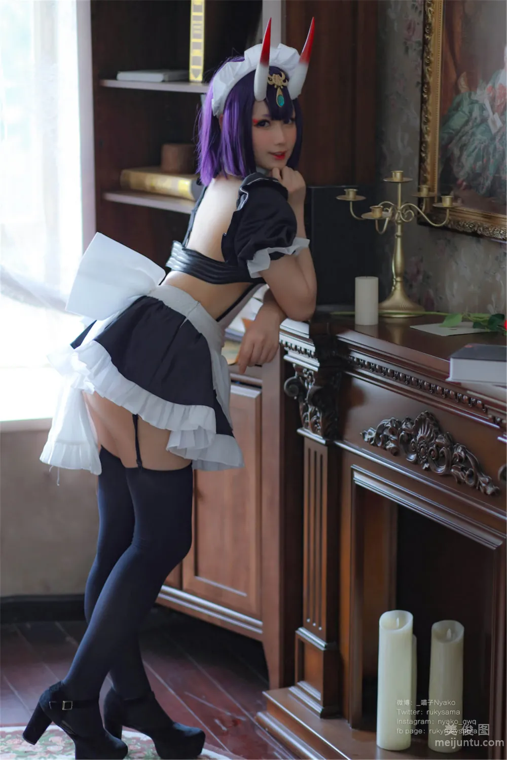 [Web Idols Coser Photo] Nyako Miaozi, Shuten Douji Maid photo 6