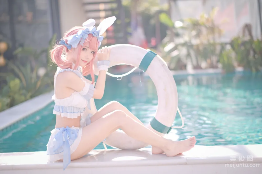 [Web Idol COSER Photos] Huaqi Hana - Summer Sweetheart Swimwear Set photo 23