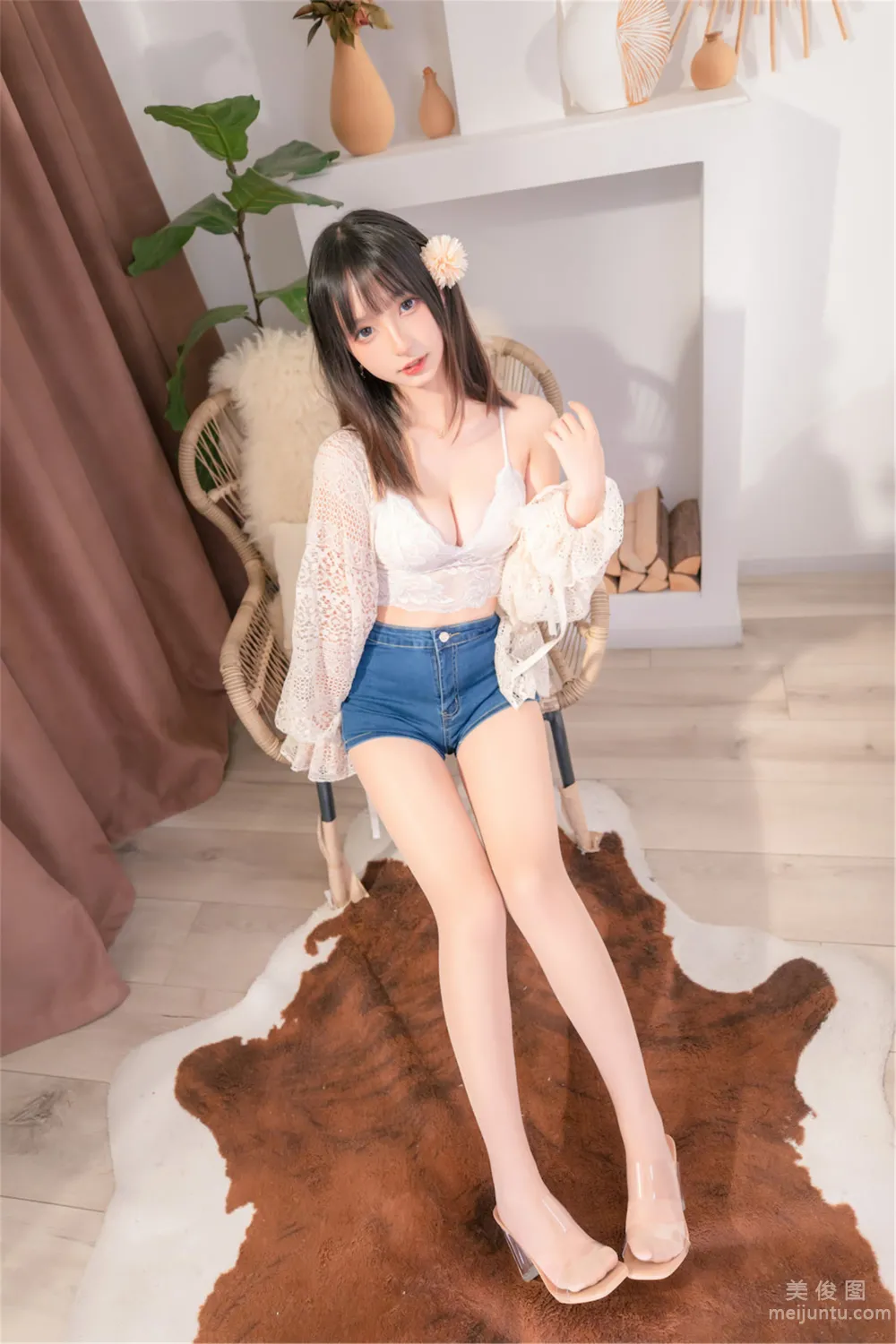 [網紅COSER寫真] 蘿莉神楽闆真冬 之 牛仔狂熱 36