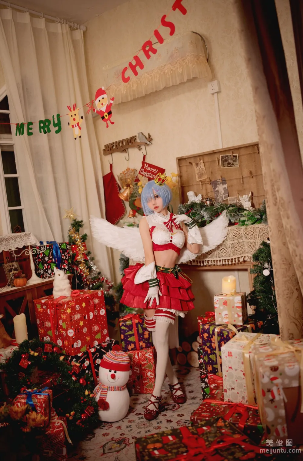 [Web Idols Cosplay Photos] Huaqi Hana - Christmas Rem Set photo 1