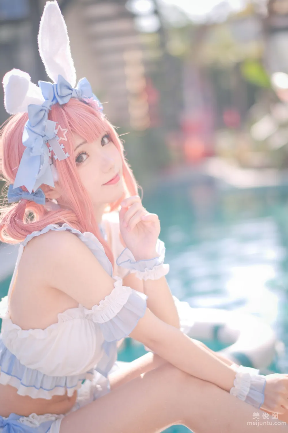 [Web Idol COSER Photos] Huaqi Hana - Summer Sweetheart Swimwear Set photo 24