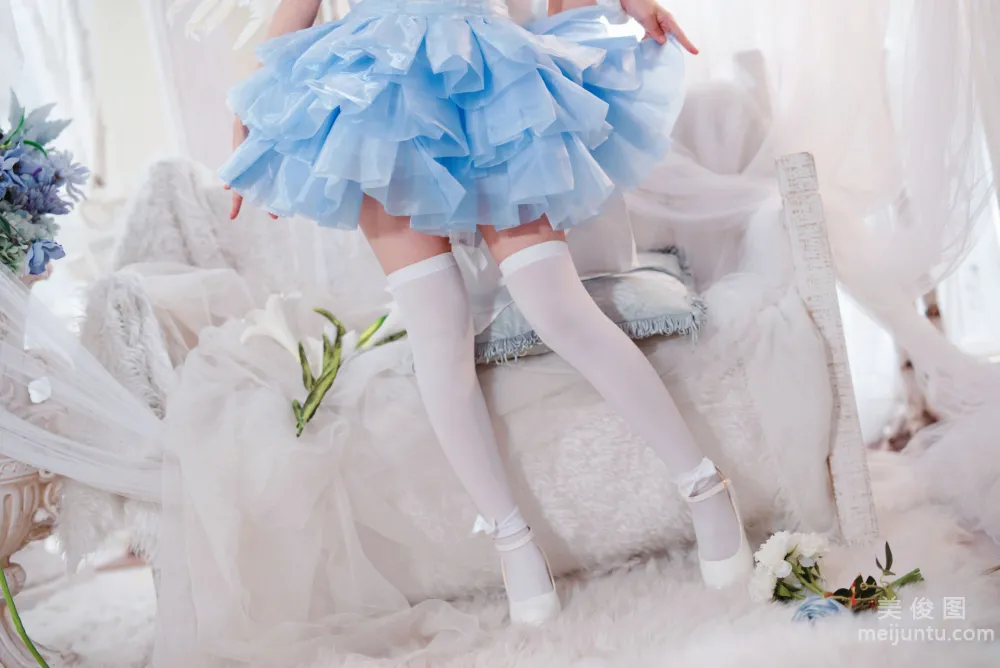 [Web Idols COSER Photos] Huaqi Hana - Rem Angel Set photo 1